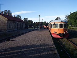 Stromsnasbruk station railcar.JPG