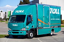 All-electric delivery truck manufactured in the United States, operated by Toll Group in Australia