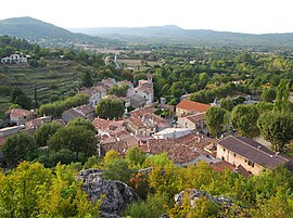 A view of the village from the castle