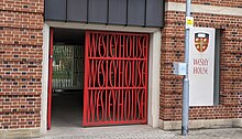 Entrance to Wesley House, Cambridge, designed by Lida Cardozo Kindersley