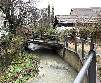 Der Wintersingerbach in Magden (linker Quellbach, Nebenstrang)