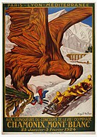Plakat za I. Zimske olimpijske igre – Chamonix 1924.