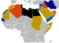 Blue non-Arab countries