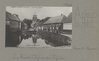 Carte postale de l'église avant 1914.