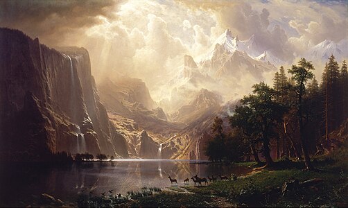 Among the Sierra Nevada, California, by Albert Bierstadt