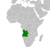 Location map for Angola and Guinea-Bissau.