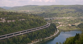 L'autoroute A40 fait partie de l'E21