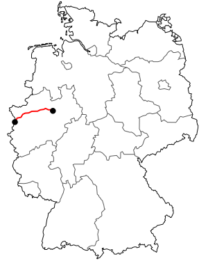 Verlauf der B 58