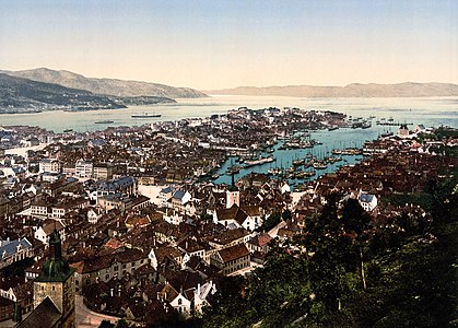 Bergen, by the Detroit Publishing Company (edited by Massimo Catarinella)