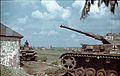 Photo couleur d'époque de Panzer IV Ausf. F2 sur le front de l'Est (Ukraine, été 1941)