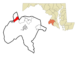 Location of Bryans Road, Maryland