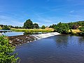 Weir in the river at Chatsworth House