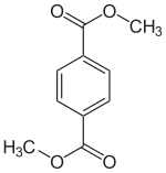 Struktur von Dimethylterephthalat