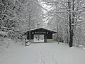 Waldbühne Sigmaringendorf, Eingang im Winter