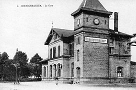 Bâtiment voyageurs vers 1920.