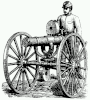 The Gattling gun was first used by the British at the Battle of Ulundi