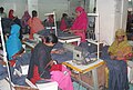 Women make up most of the workforce of Bangladesh's export oriented garment industry that makes the highest contribution to the country's economic growth.[১১]