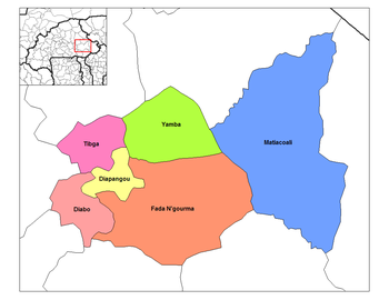 Fada N’Gourma Department location in the province