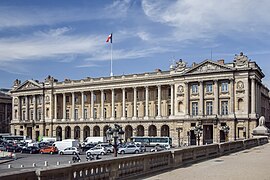 Hôtel de la Marine (1770-1775) sur la place de la Concorde à Paris.