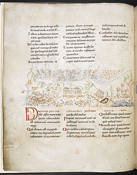 In Harley Psalter