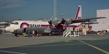 Lockheed L-100-30 F-GDAQ de SFair au salon du Bourget de 1981