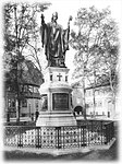 Bernwardsdenkmal auf dem Domhof in Hildesheim (1893)[16]