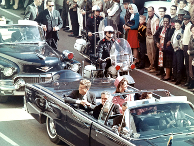 The presidential limousine minutes before the assassination of John F. Kennedy, by Walt Cisco