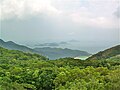 View towards the South China Sea as seen from the Tian Tan Buddha on Lantau Island. Photo taken on 20 June 2009.