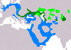 Distribución de Larus cachinnans