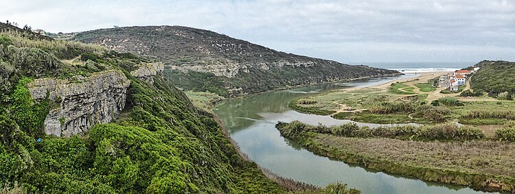 LIzando river mouth at west coast of Portugal, 2015