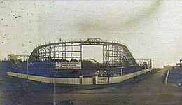 The construction of Luna Park in 1912