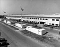 1969年位于新山一空軍基地東南側的美国军事援助越南司令部总部，建築外掛有美國及南越國旗