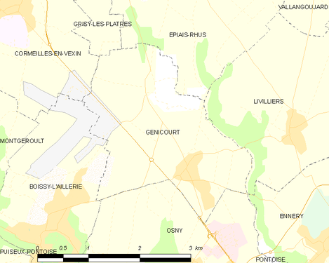 Carte de la commune.