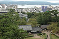 松江城から望む宍道湖と嫁ヶ島。