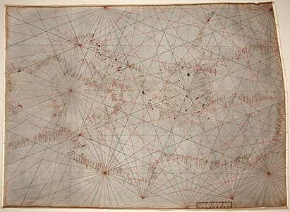 Portolan chart of the Mediterranean, unknown author (edited by Durova)