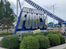 Sign at Millennium Force entrance