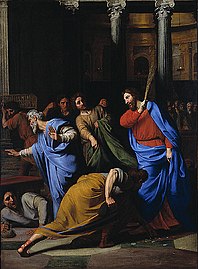 Christ Expelling the Money-Changers from the Temple by Nicolas Colombel