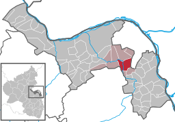 Läget för Nieder-Olm i Landkreis Mainz-Bingen