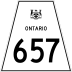 Highway 657 marker