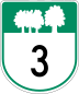 Route 3 marker