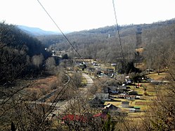 View of eastern Pathfork above one of the mountains