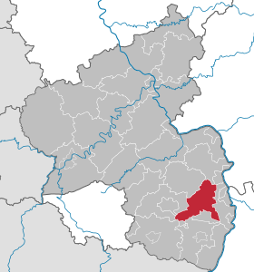 Localisation de Arrondissement de Bad Dürkheim