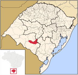 Lavras do Sul – Mappa