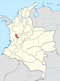 Risaralda shown in red