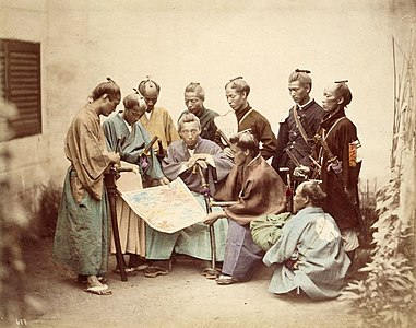 Shimazu-klaanin samuraita Boshin-sodan aikana, 1860-luku.