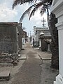 Allée du cimetière.