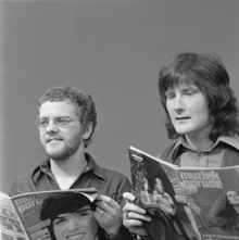 Joe Egan (left) and Gerry Rafferty in 1973