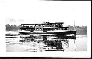 Bronzewing the largest of Sydney's single-ended ferries, and the last traditional 'river type' boat built for the Parramatta service.