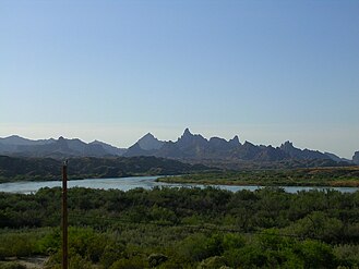 The Needles, at Topock Gorge (view ~southeast on the Colorado)