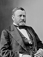 Black-and-white photographic portrait of Ulysses S. Grant; 1870-1880